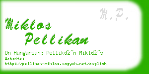 miklos pellikan business card